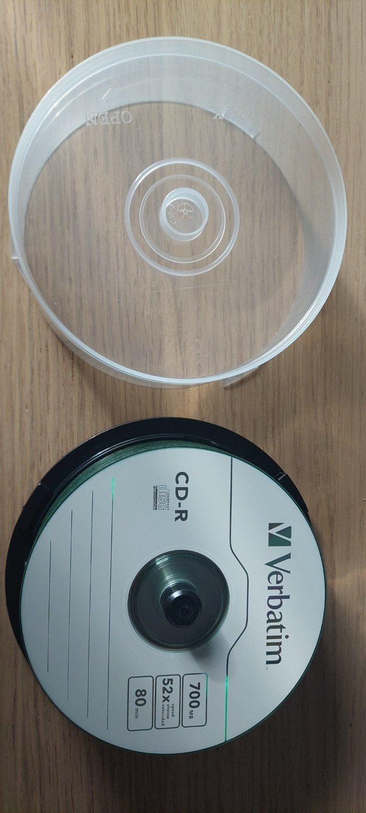 Verbatim CD-R schijven (27 stuks) - 700MB, 52x snelheid, Ophalen, Op spindel, Cd, Nieuw