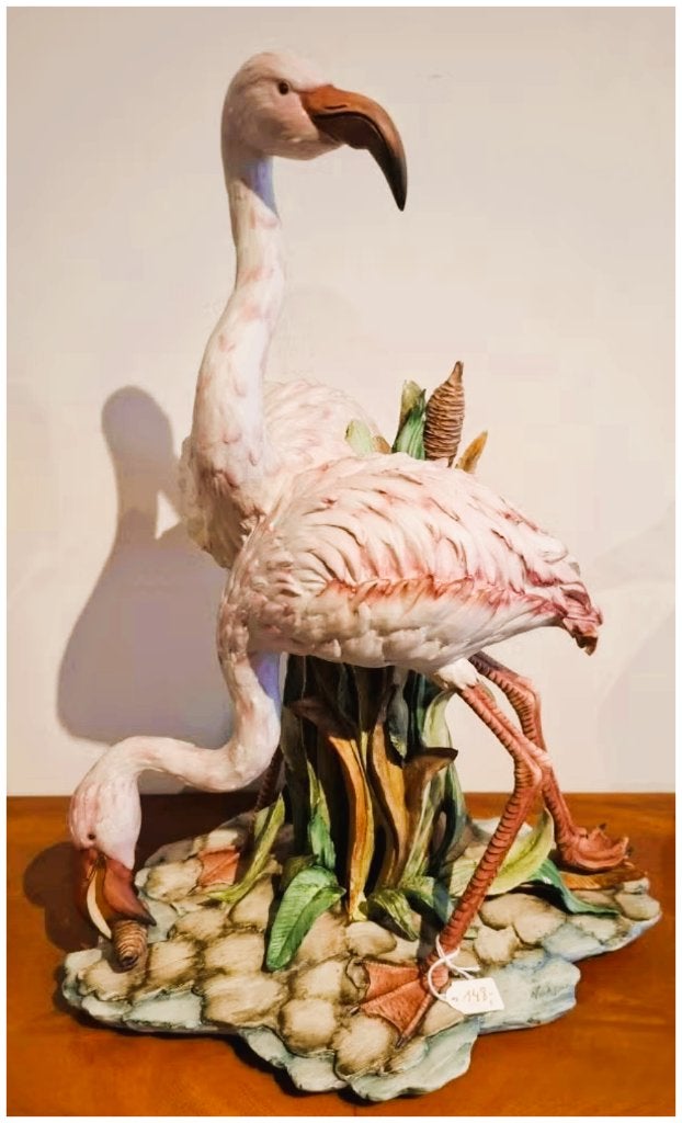 Vintage beeld van Flamingo's, Ophalen of Verzenden, Zo goed als nieuw, Dier