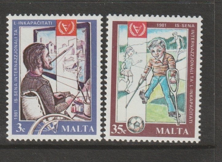 TSS Kavel 340138 Malta   pf minr 632-633, Ophalen, Malta, Postfris