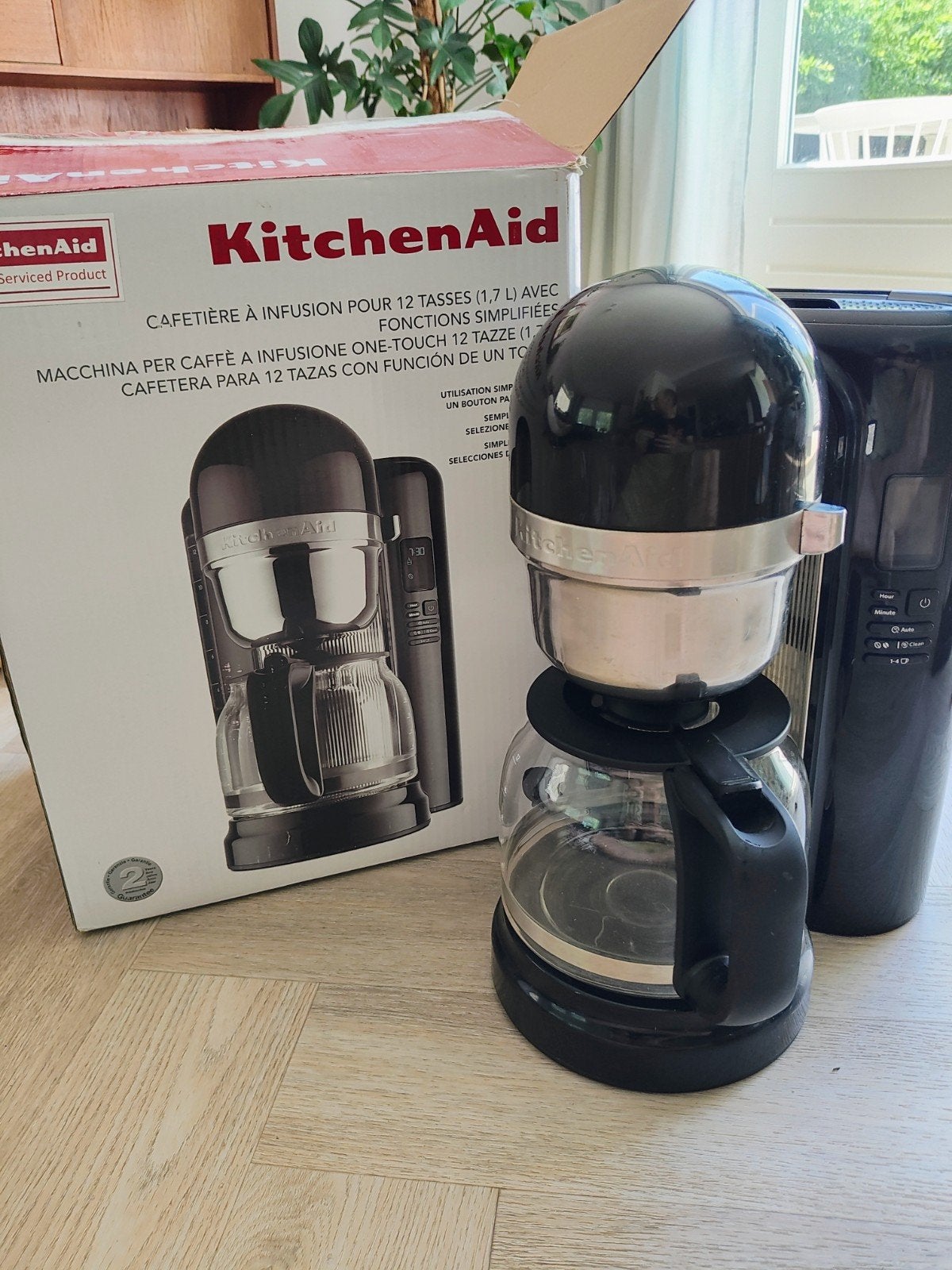 KitchenAid 5KCM1204 Filterkoffiezetapparaat - 12 kopjes, Gebruikt, 10 kopjes of meer, Koffiemachine, Gemalen koffie