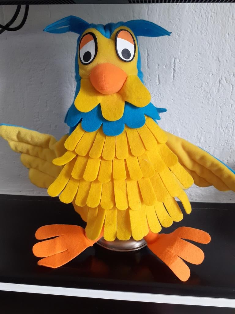 Meneer de Uil fabeltjeskrant handpop, Verzamelen, Ophalen of Verzenden, Zo goed als nieuw, Pop