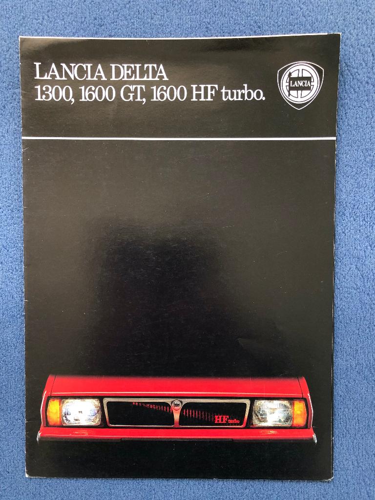 Lancia Delta 1300, 1600 GT, 1600HF Turbo folder, Ophalen of Verzenden, Nieuw, Overige merken, Lancia
