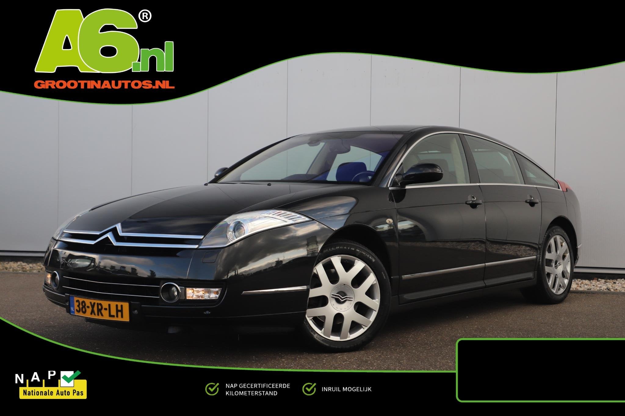 Citroen C6 2.7 HdiF V6 Automaat Origineel NL NAP! mooie fris, Gebruikt, C6, Met garantie (alle), Bedrijf