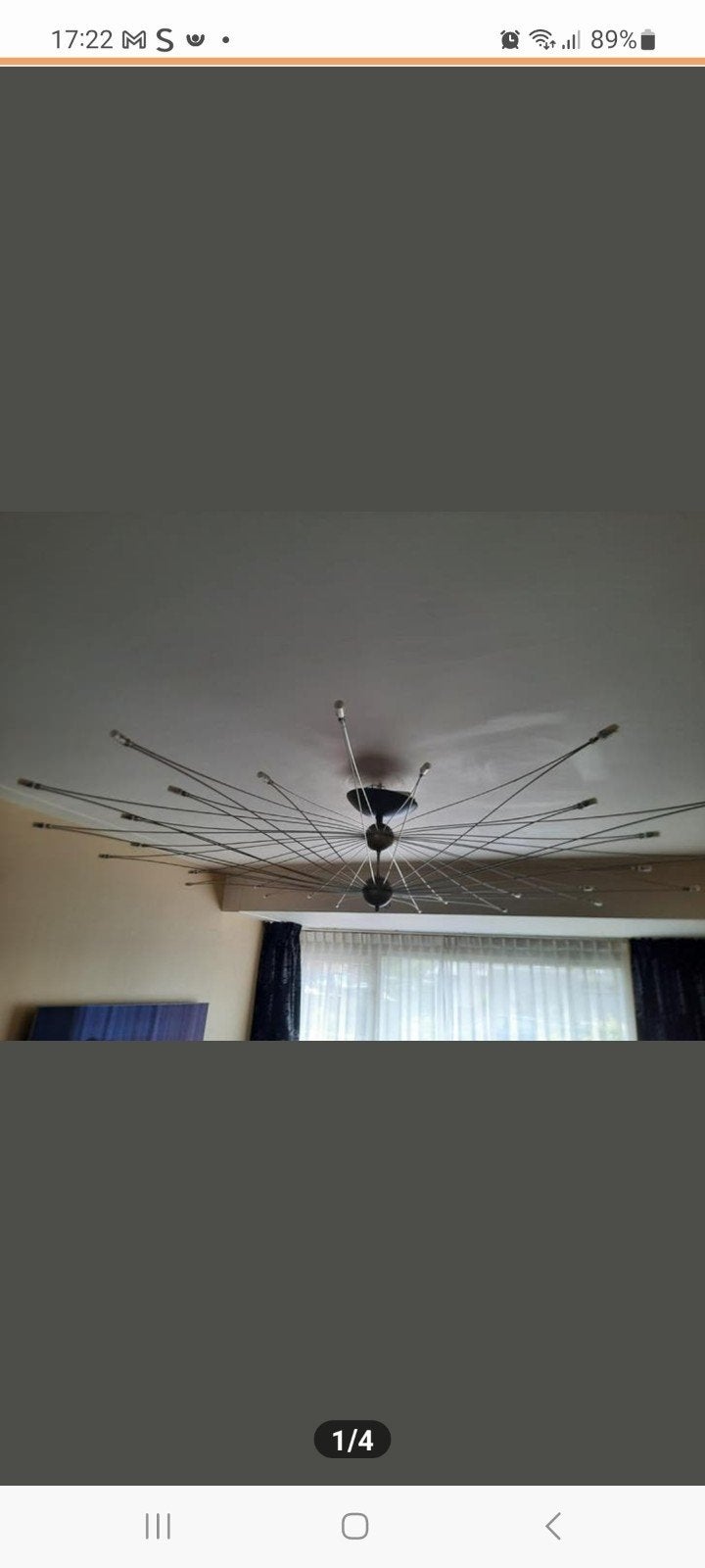 Moderne 30 punts led lamp, Huis en Inrichting, Lampen | Plafondlampen, Ophalen, Zo goed als nieuw