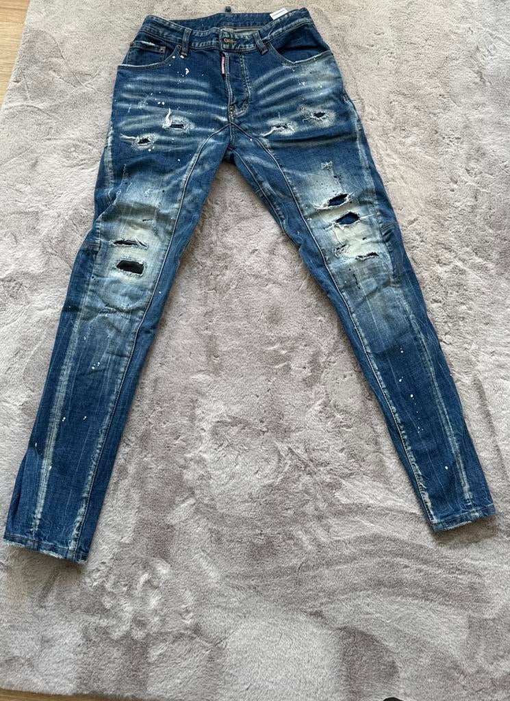 Dsquared jean, Ophalen of Verzenden, Zo goed als nieuw, Blauw, W32 (confectie 46) of kleiner