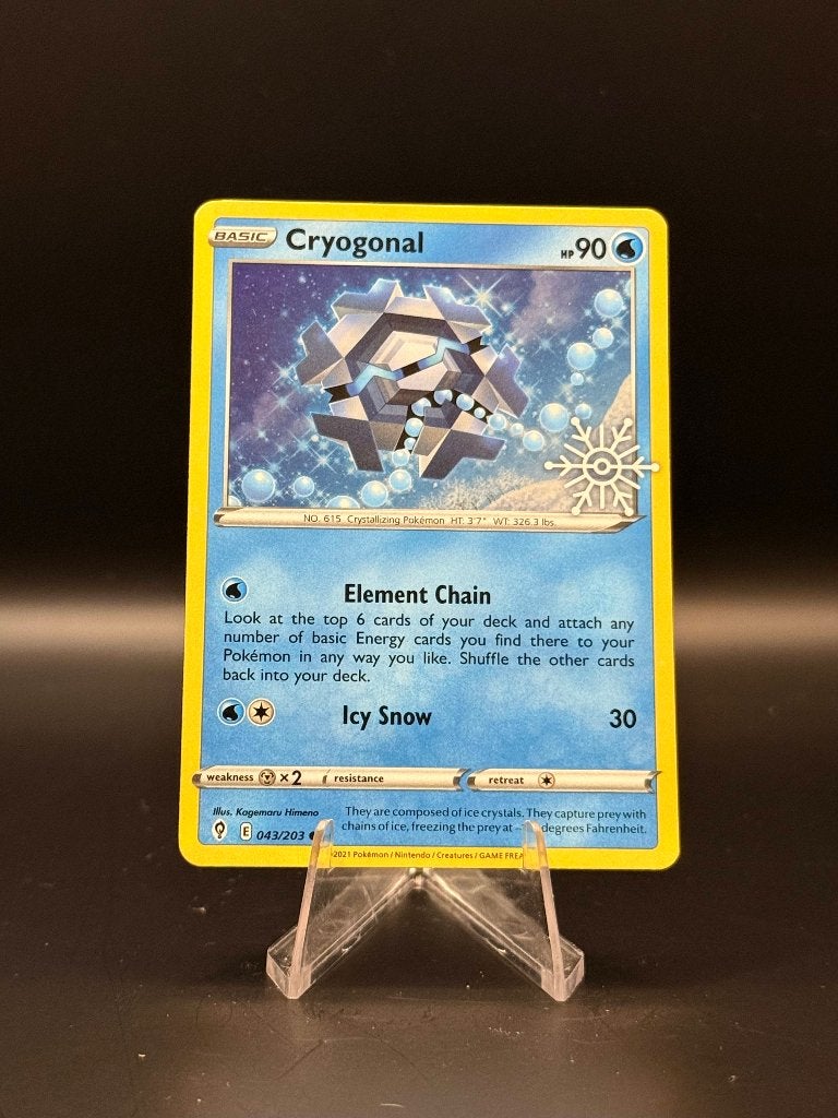Cryoganal Snowflake stamp	43/203	Engels	NM | Pokemon, Ophalen of Verzenden, Nieuw, Losse kaart, Foil