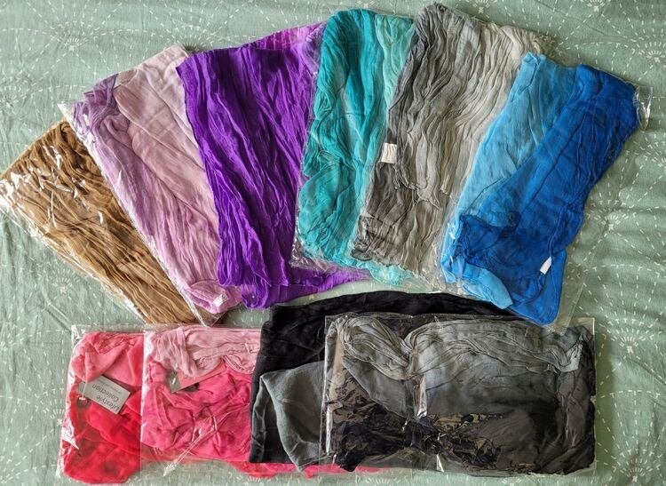 partij sjaals, Kleding | Dames, Mutsen, Sjaals en Handschoenen, Nieuw, Sjaal, Maat 38/40 (M), Ophalen of Verzenden