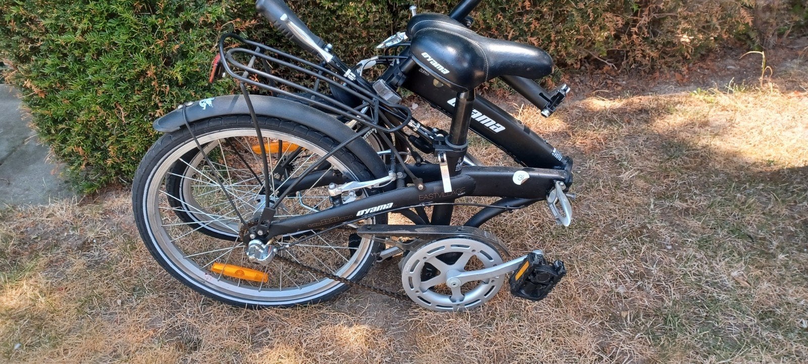 Opvouwbare Oyama vouwfiets met 3 versnellingen, Fietsen en Brommers, Fietsen | Vouwfietsen, 20 inch of meer, Gebruikt, Velgrem