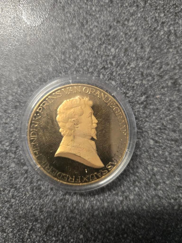 Mooie munt Prins Hendrik Prins van Oranje, Ophalen, Koning Willem III, Losse munt, Goud