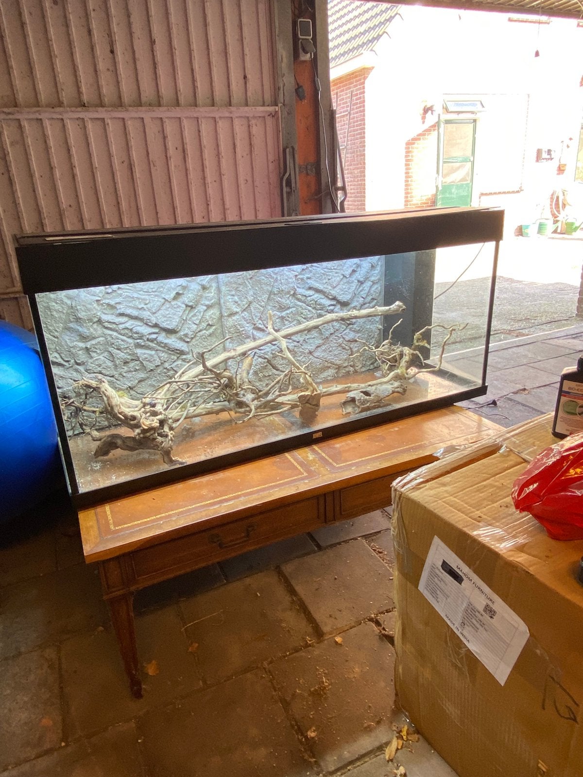 Aquarium, Dieren en Toebehoren, Ophalen, Inclusief toebehoren, Gebruikt, Verlichting of Verwarming