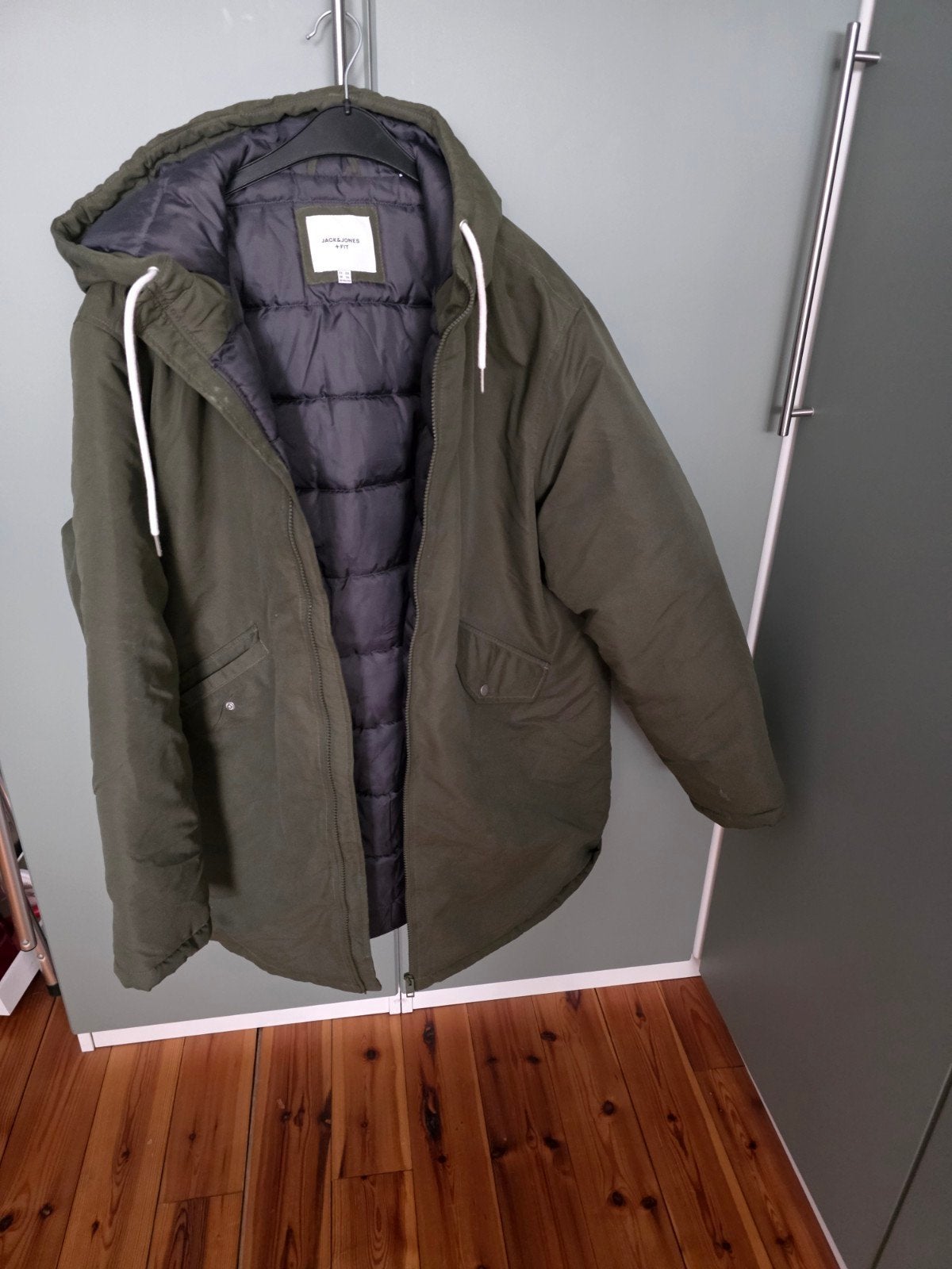 Jack & Jones winterjas groen, Ophalen, Overige maten, Zo goed als nieuw, Groen