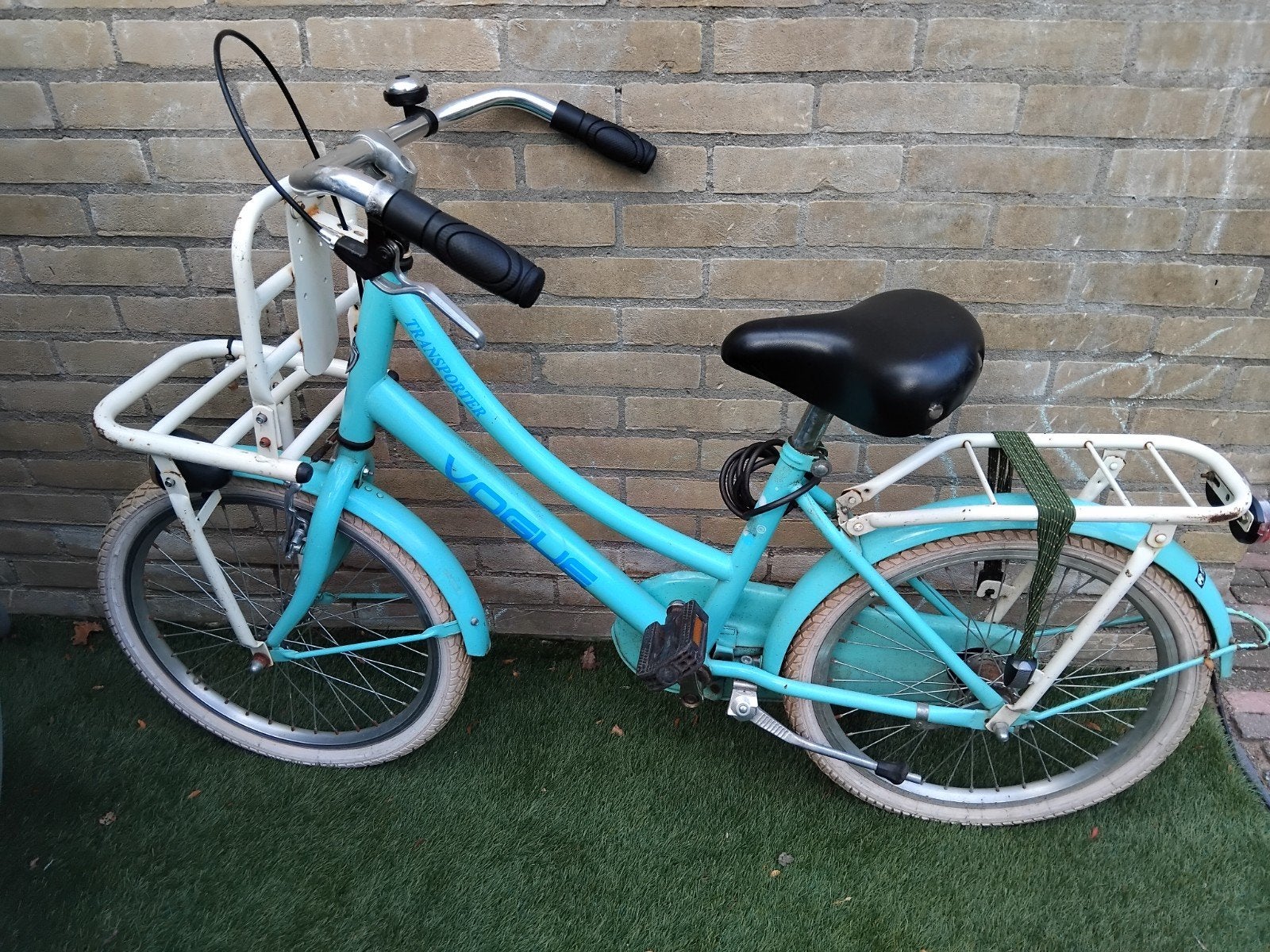 Vogue Transporterfiets 20 inch - Turquoise, Fietsen en Brommers, Fietsen | Meisjes, Ophalen, Terugtraprem, Gebruikt, Vogue