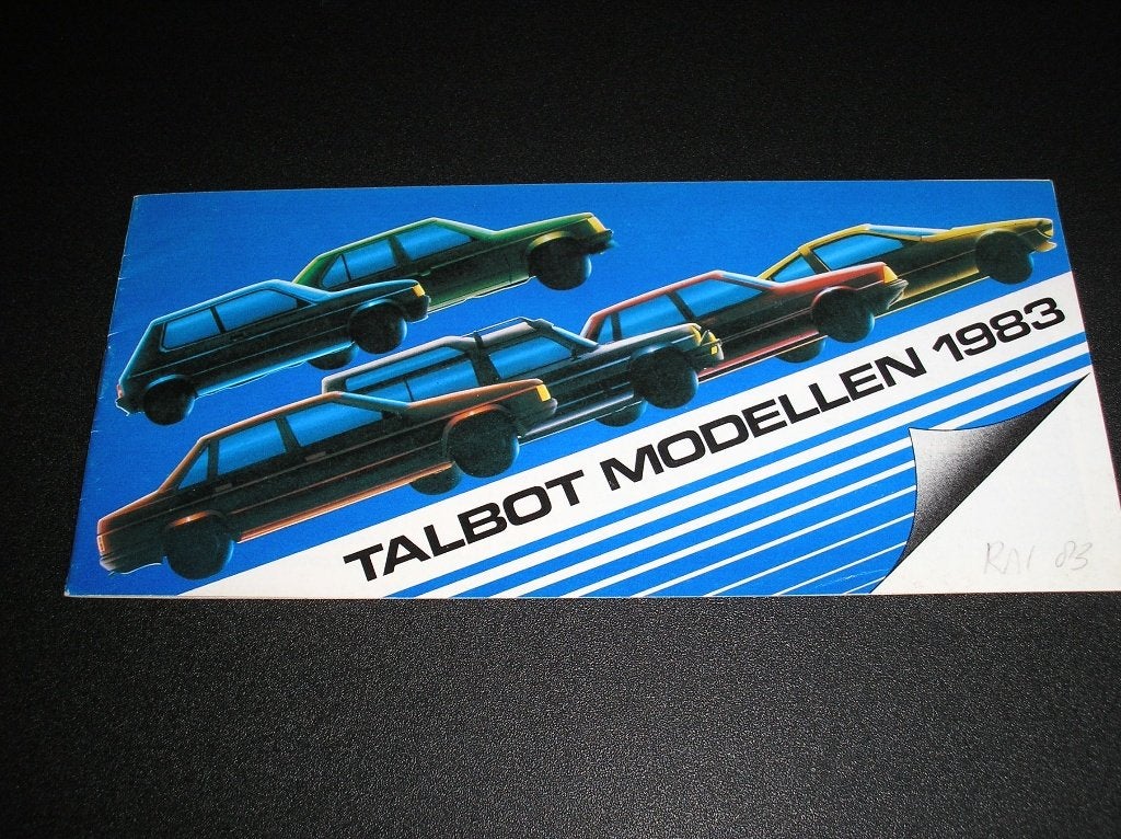 Talbot modellen 1983, Ophalen of Verzenden, Gelezen, Overige merken