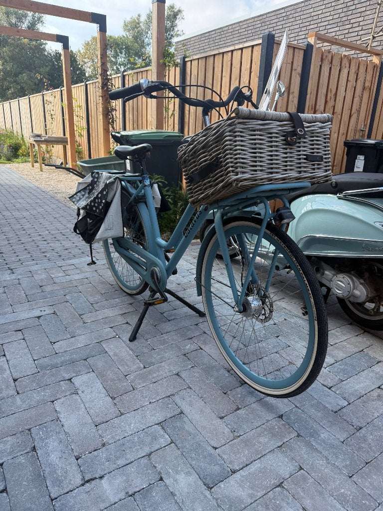 Batavus x-cargio fiets met mand 7 versnellingen, Ophalen, Gebruikt, Batavus, (Extra) lage instap