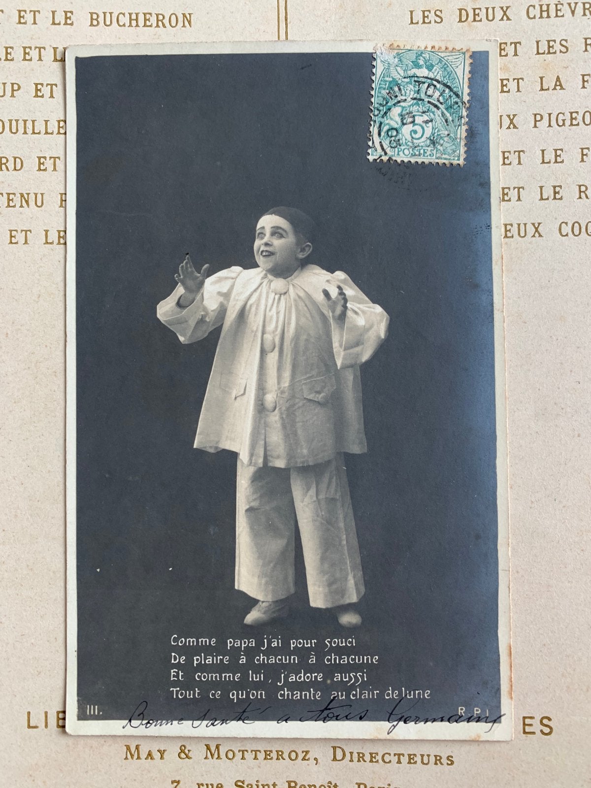 1905 Pierrot (GO), Verzamelen, Ophalen of Verzenden, Voor 1920, Gelopen, Overige thema's