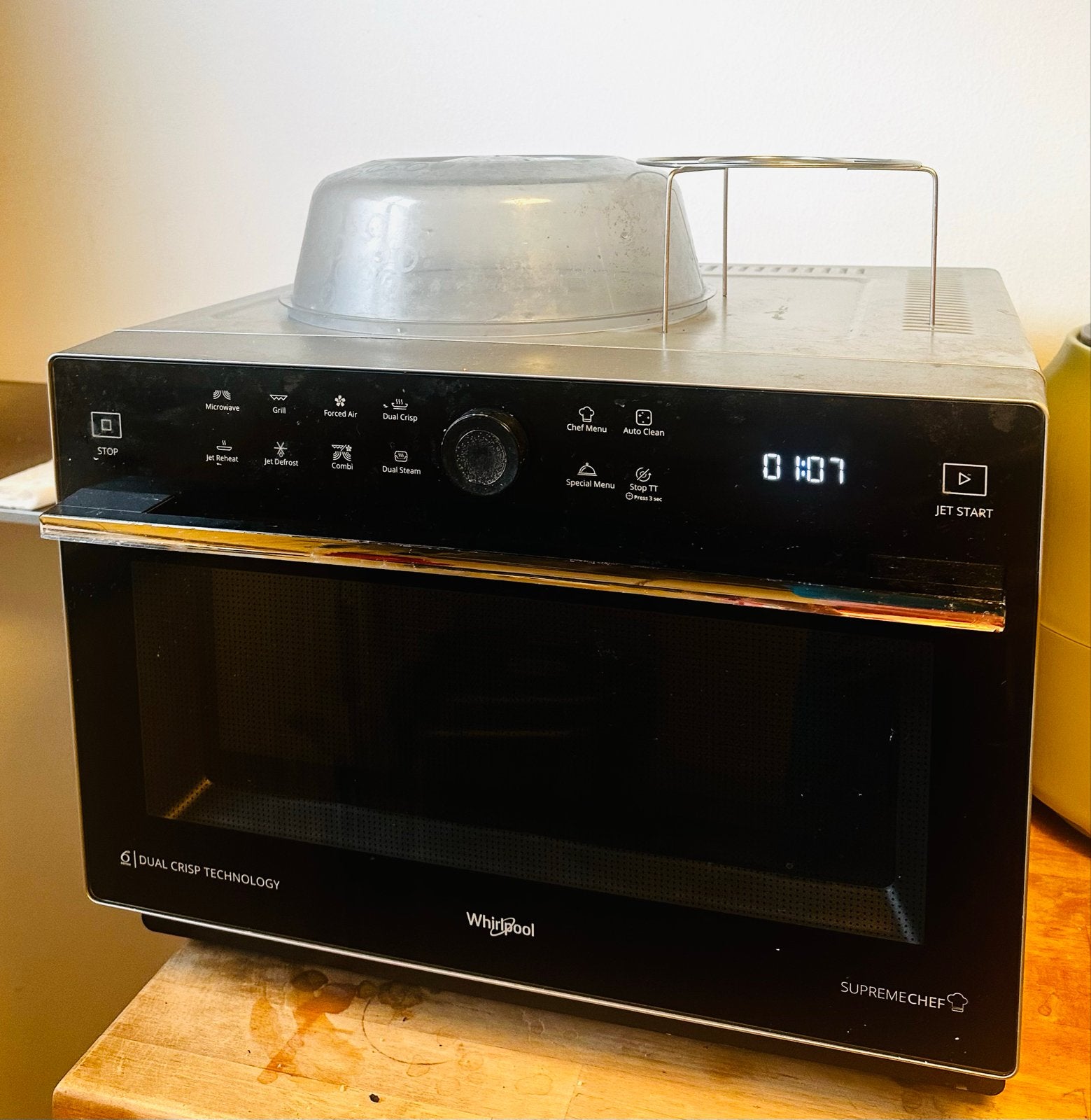 Whirlpool Supreme Chef combimagnetron, Ophalen, Combimagnetron, Gebruikt, Draaiplateau