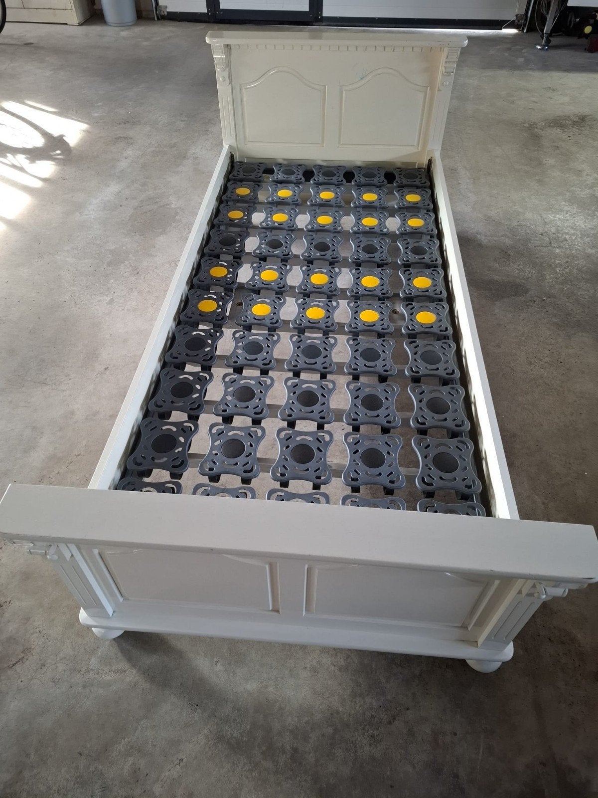 Antiek bed wit, Ophalen, Gebruikt, 90 cm, Eenpersoons