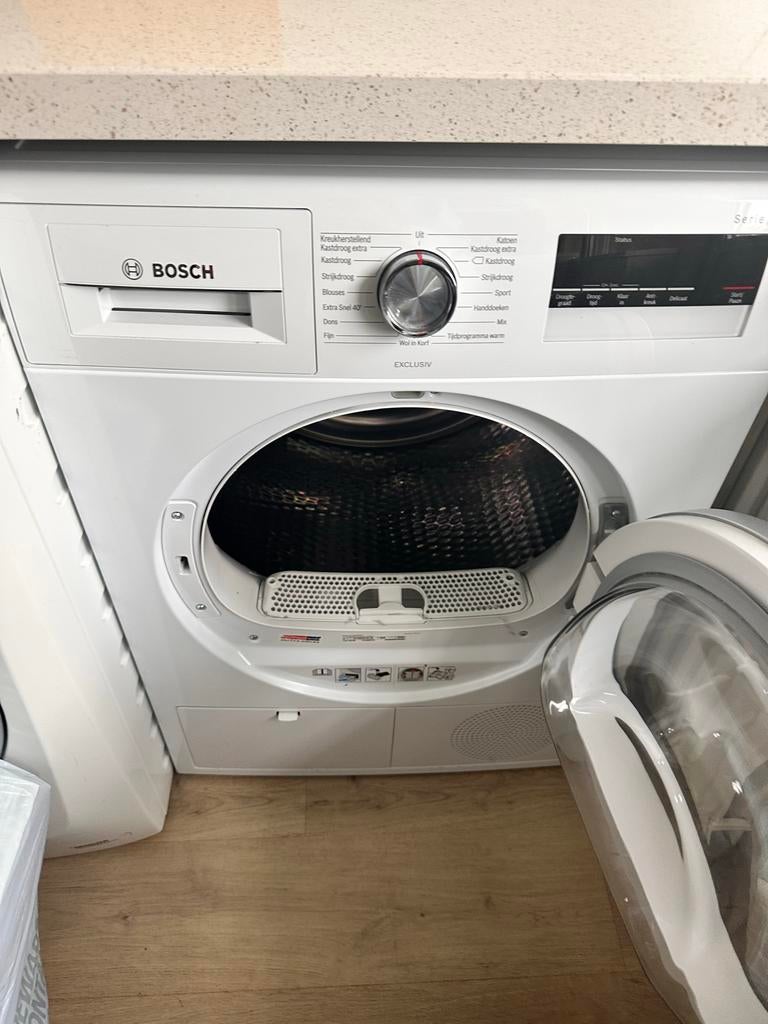 Bosch Serie 4 Exclusiv Droger, Ophalen, 6 tot 8 kg, Zo goed als nieuw, Voorlader