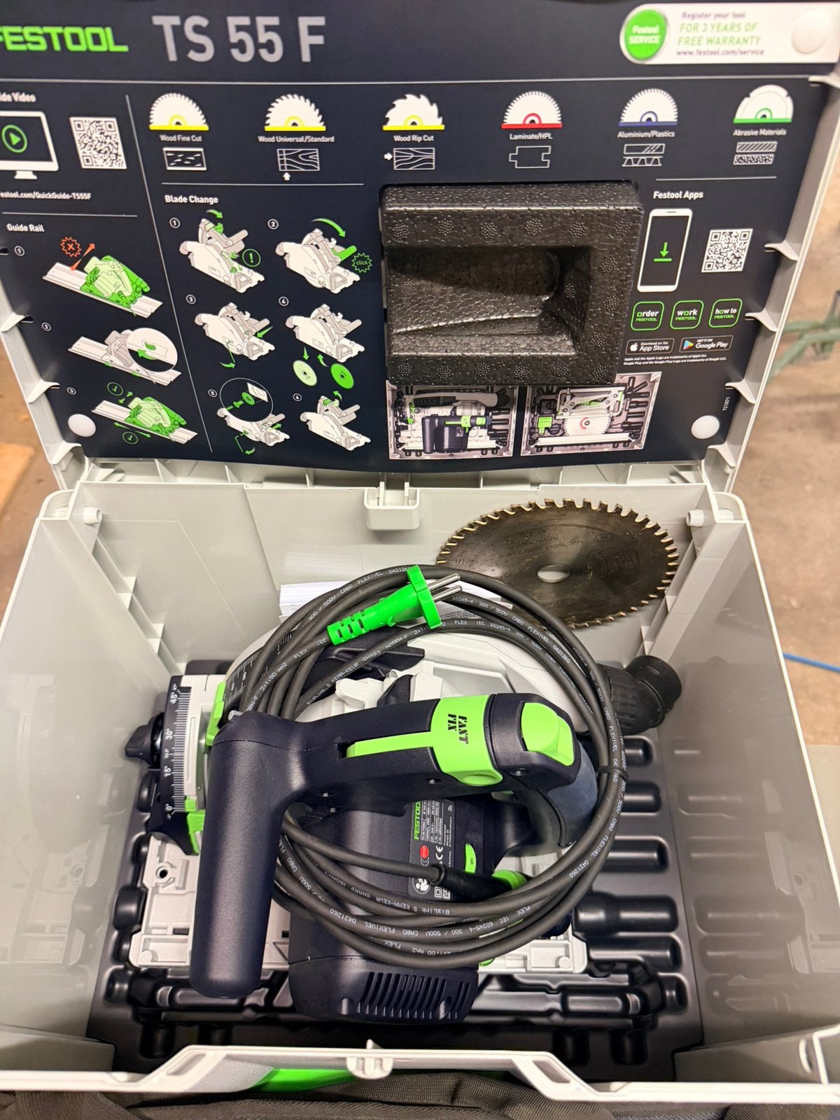 Festool TS 55F, Ophalen, Nieuw, Boor- en Schroefmachine