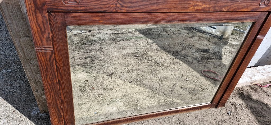 Spiegel geslepen glas, Huis en Inrichting, Woonaccessoires | Spiegels, Ophalen, Gebruikt, 75 tot 100 cm, Minder dan 100 cm
