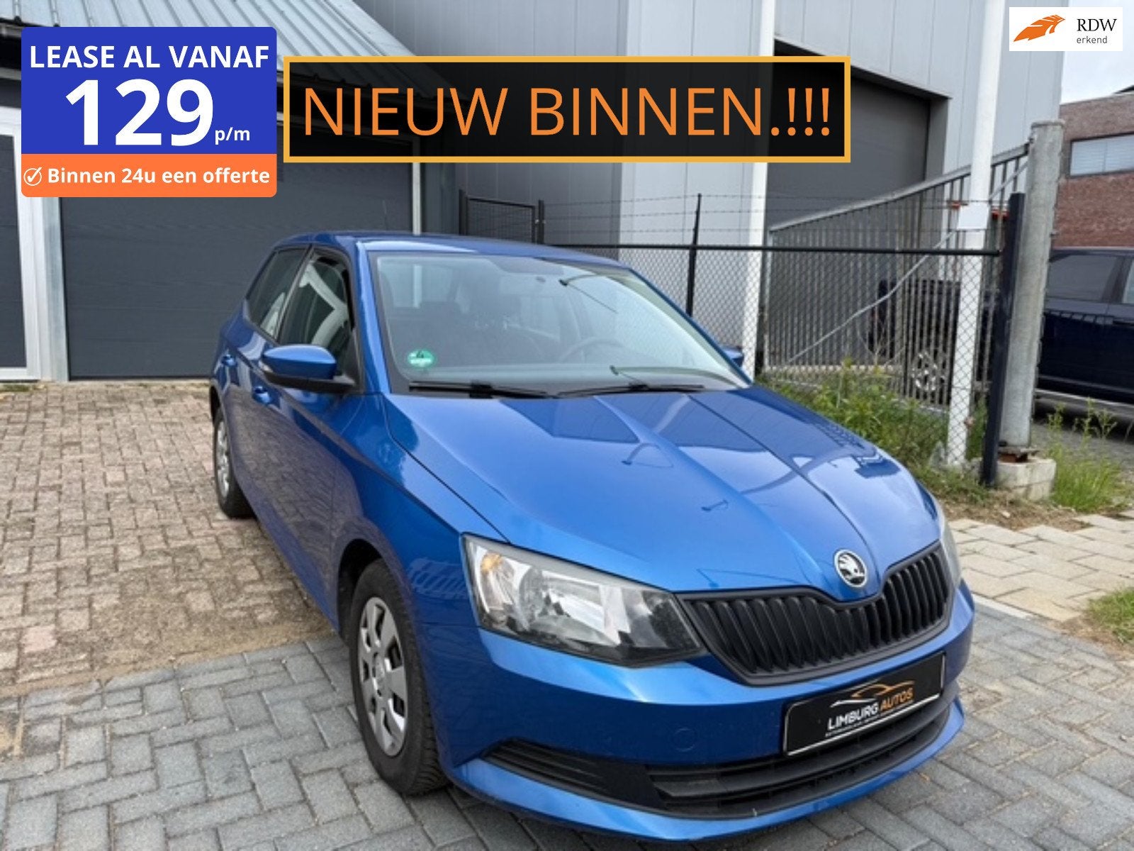Skoda Fabia 1.2 MPI Style Airco Elek Ramen 1ste Eigenaar Dea, Dealer onderhouden, Stof, Gebruikt, Zwart