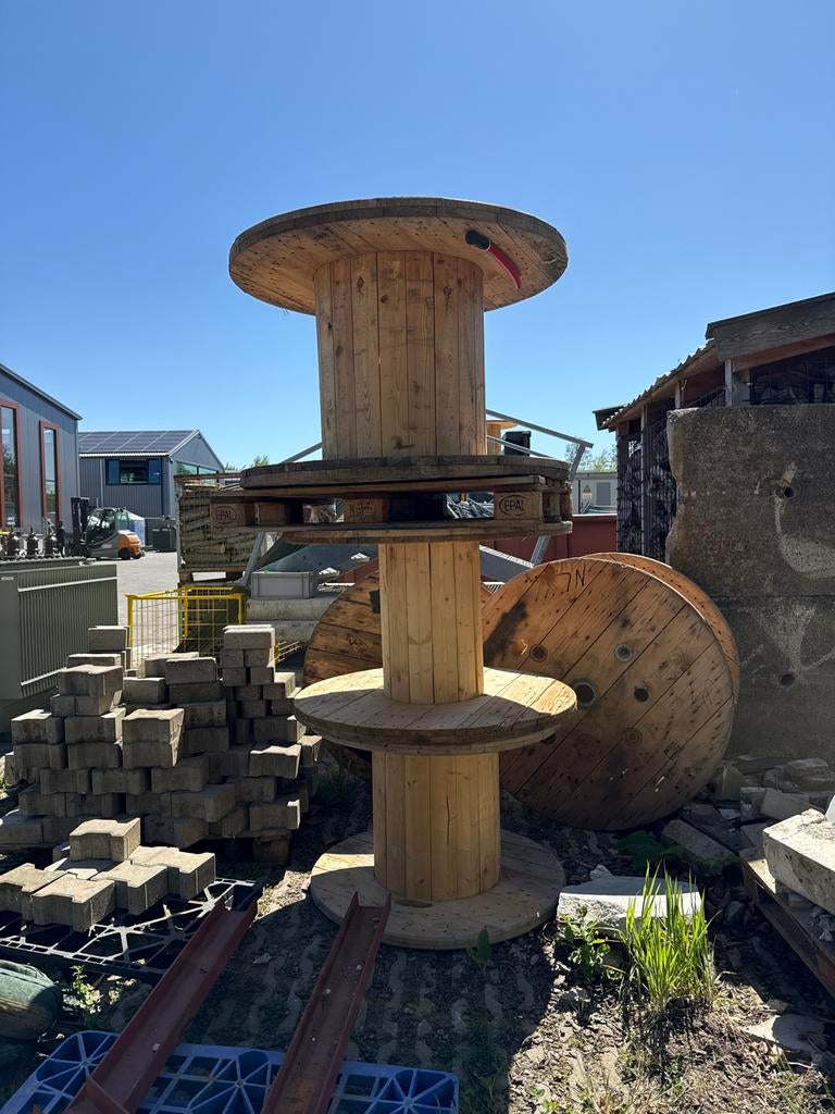 Diverse maten houten kabelhaspels, Doe-het-zelf en Verbouw, Hout en Planken, Ophalen