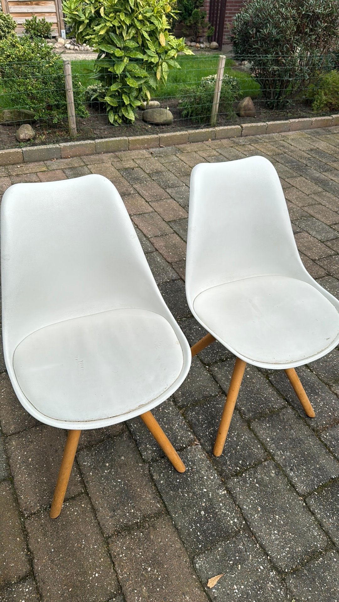 6x kuipstoeltjes GRATIS, Ophalen, Gebruikt, Wit, Vijf, Zes of meer stoelen