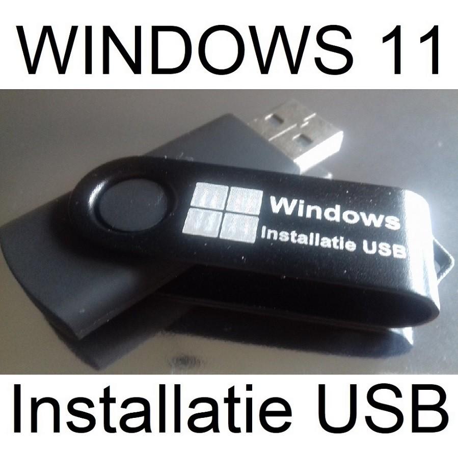 Windows 11 Pro installatie USB met licentie code, Computers en Software, Besturingssoftware, Ophalen of Verzenden, Nieuw, Windows