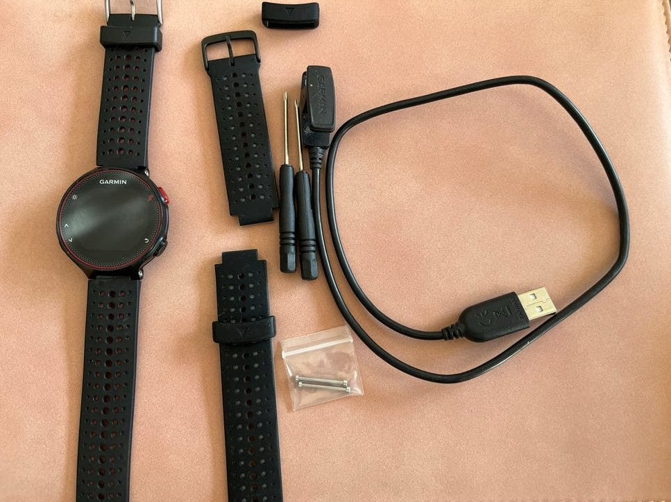 Garmin Forerunner 235 GPS-hardloophorloge met hartslagmeter, Zwart, Ophalen of Verzenden, Waterdicht, Android