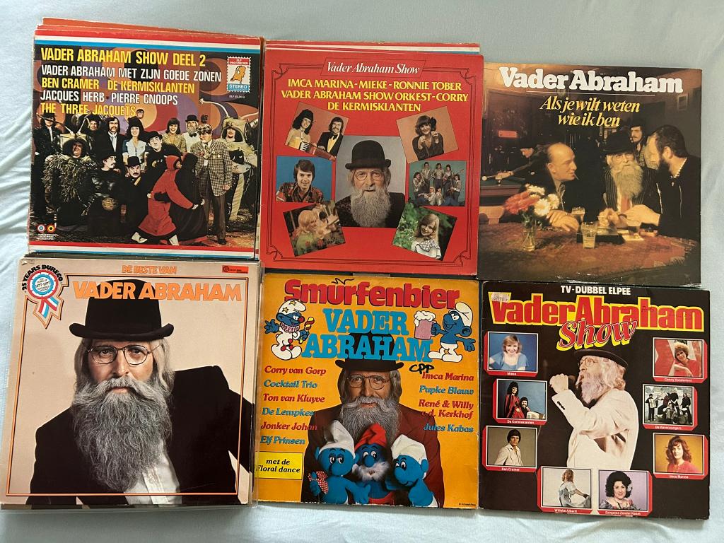 17 LP's Vader Abraham (ook per stuk te koop), Cd's en Dvd's, Vinyl | Nederlandstalig, Gebruikt, Levenslied of Smartlap, 1970 - 1979