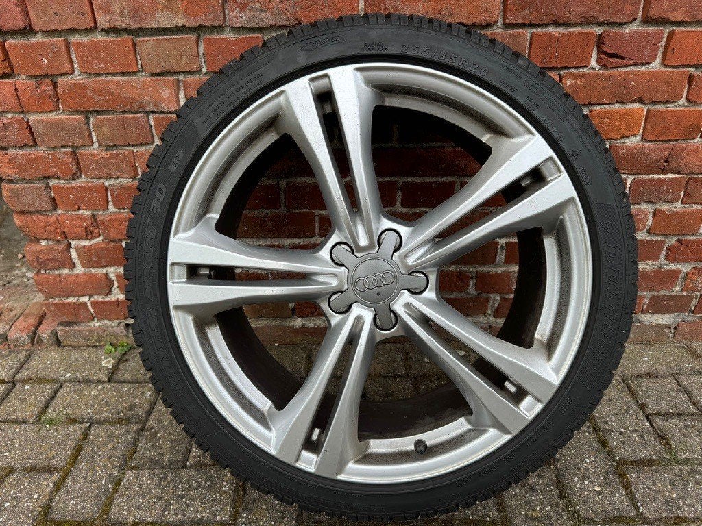 Originele Audi S6 20" velgen met winterbanden | 255/35 R20, Gebruikt, 255 mm, Banden en Velgen, Personenwagen