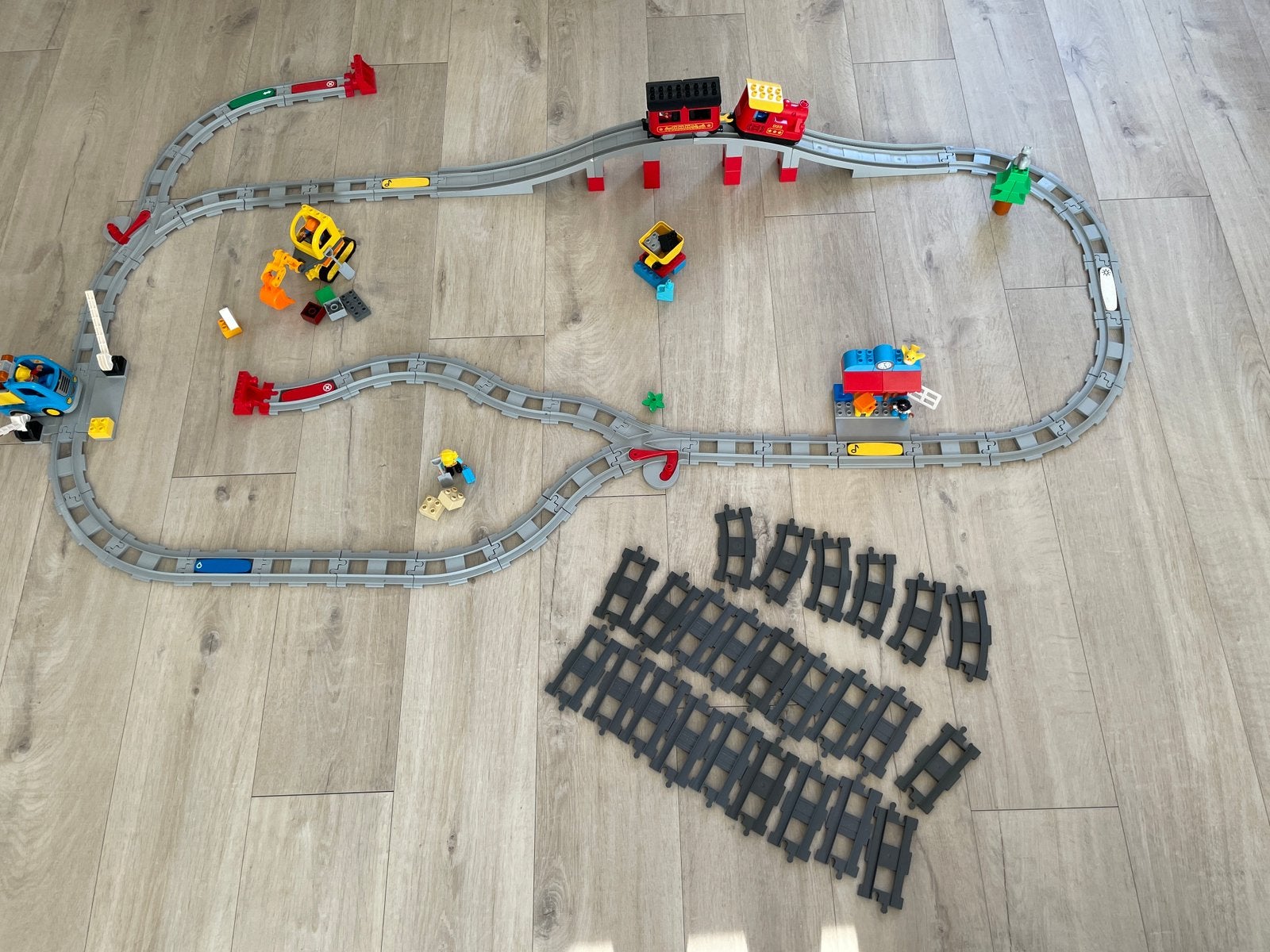 DUPLO Stoomtrein XXL Set Trein, Brug, Voertuigen en Rails, Overige thema's, Compleet, Ophalen of Verzenden, Zo goed als nieuw