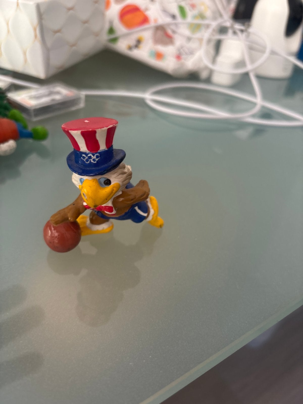 Olympische mascotte Sam de Amerikaanse Adelaar, Ophalen of Verzenden, Gebruikt