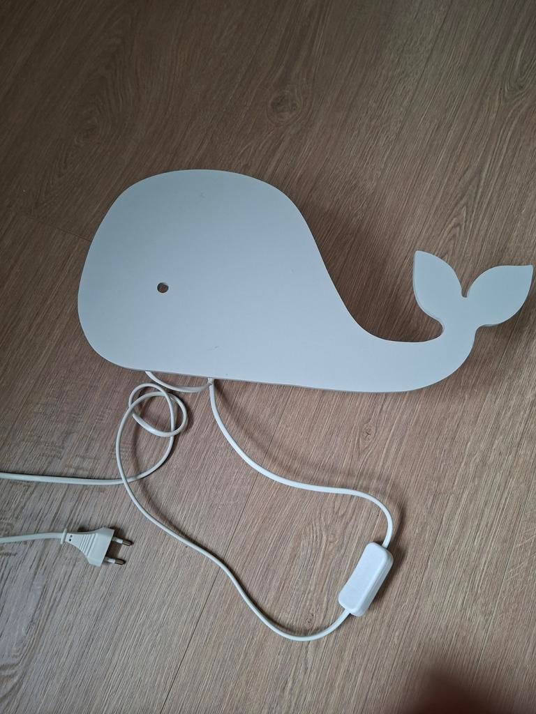 Walvis Nachtlampje Kinderkamer, Ophalen, Zo goed als nieuw, Kinderlijk, Modern, Speels