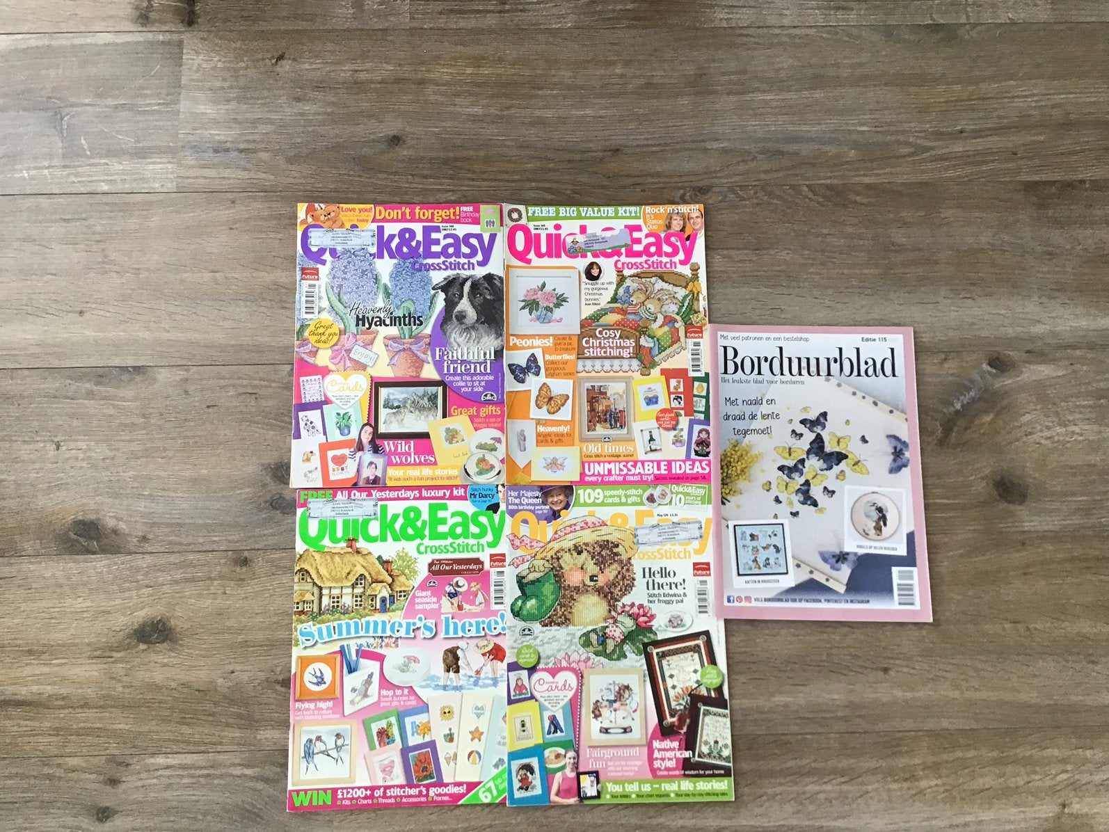 Borduurboeken 5 stuks ., Hobby en Vrije tijd, Ophalen, Handborduren