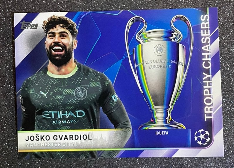 Topps UCC Flagship ‘26   TROPHY CHASERS   GVARDIOL  MAN CITY, Verzenden, Zo goed als nieuw, Plaatje