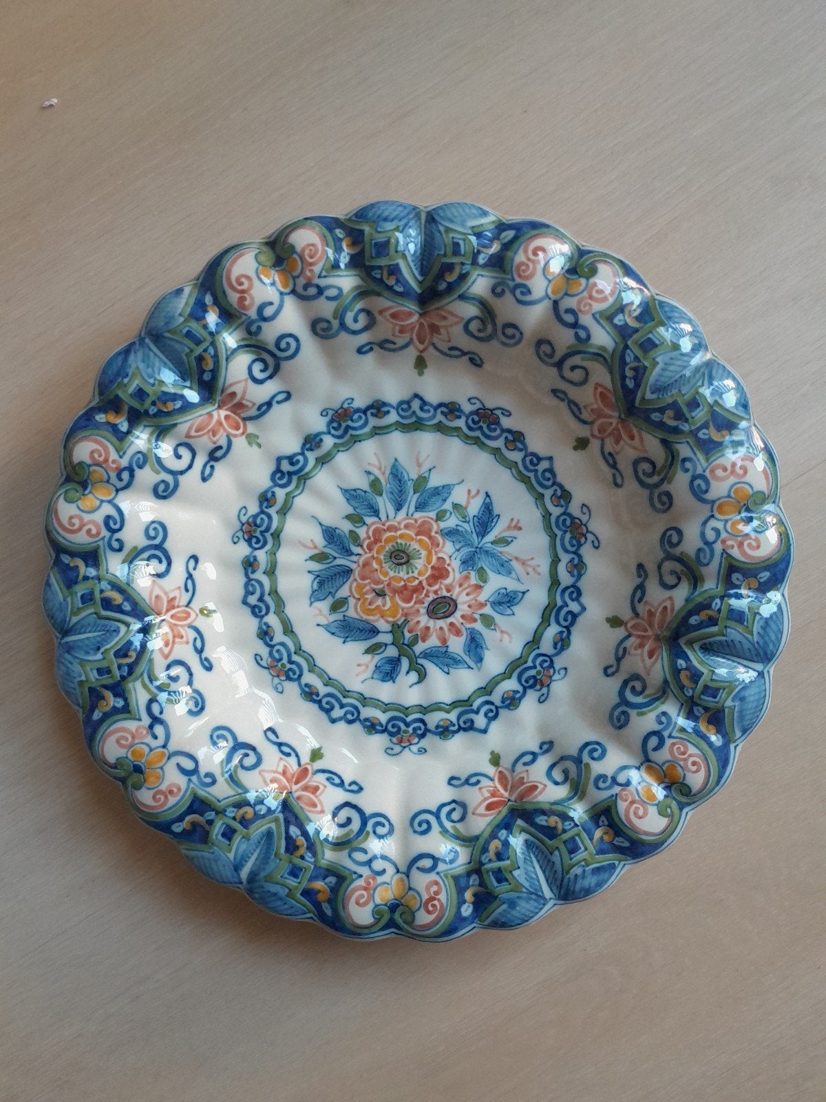 Makkum wandbord - 29 cm diameter - perfecte staat, Antiek en Kunst, Ophalen of Verzenden
