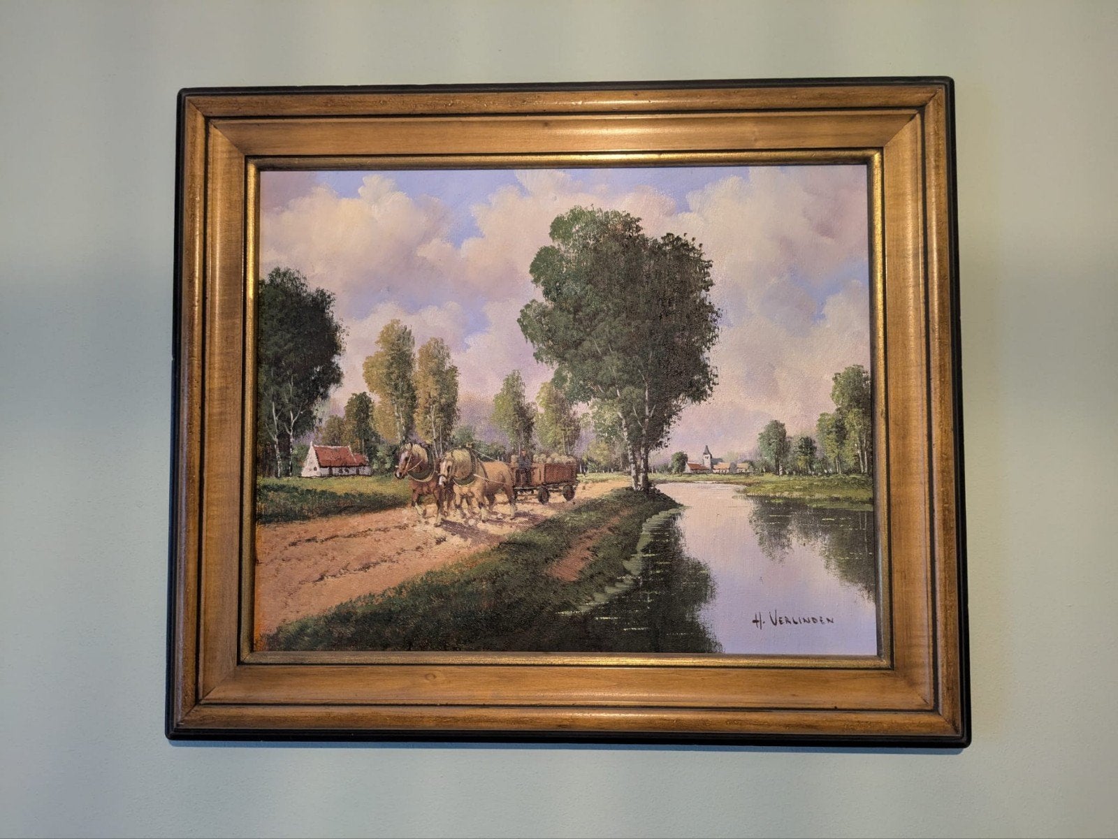 Origineel schilderij van Herman Verlinden (België), Ophalen of Verzenden