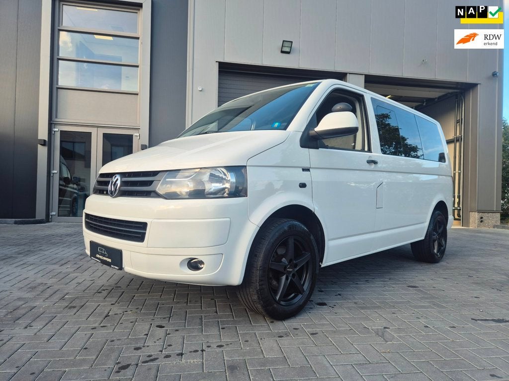 Volkswagen Transporter 2.0 TDI L1H1Dubbele cabine 140pk 2011, Voorwielaandrijving, Euro 5, Stof, Gebruikt