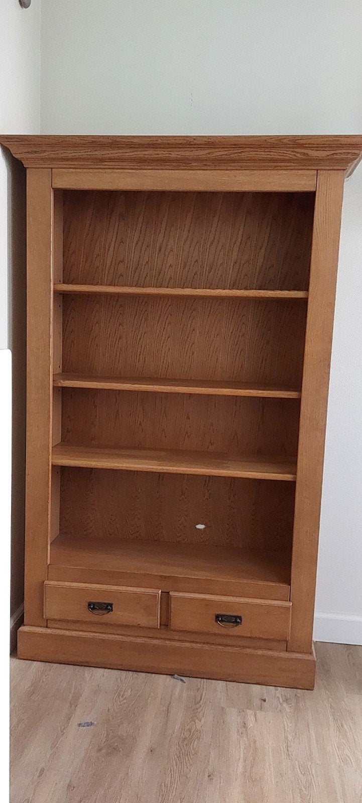 Eiken Boekenkast - 188x121x40cm - t.e.a.b., Ophalen, Met plank(en), Gebruikt, 100 tot 150 cm