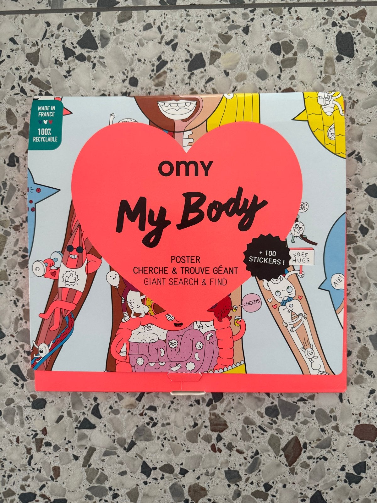 OMY My Body Reuzenposter met stickers, Ophalen of Verzenden, Gebruikt, Knutselen