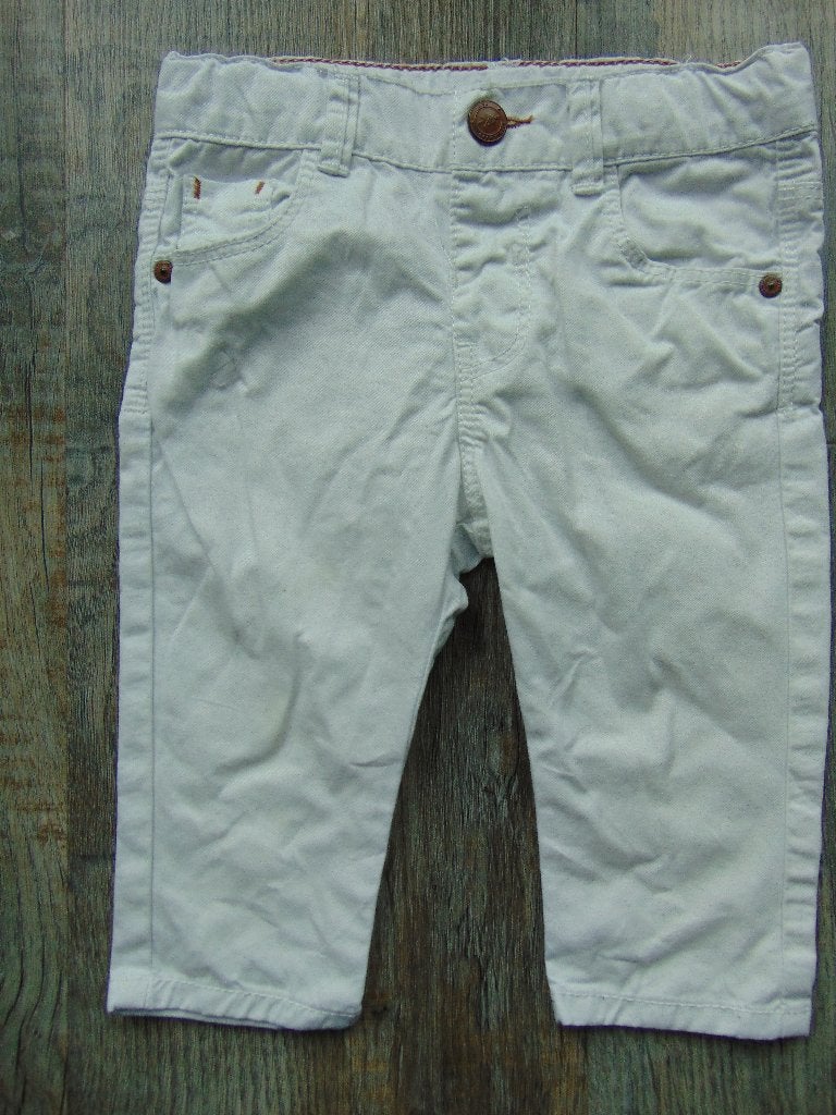 Zara lange broek wit maat 68 broekje katoen, Broekje, Ophalen of Verzenden, Zo goed als nieuw, Zara
