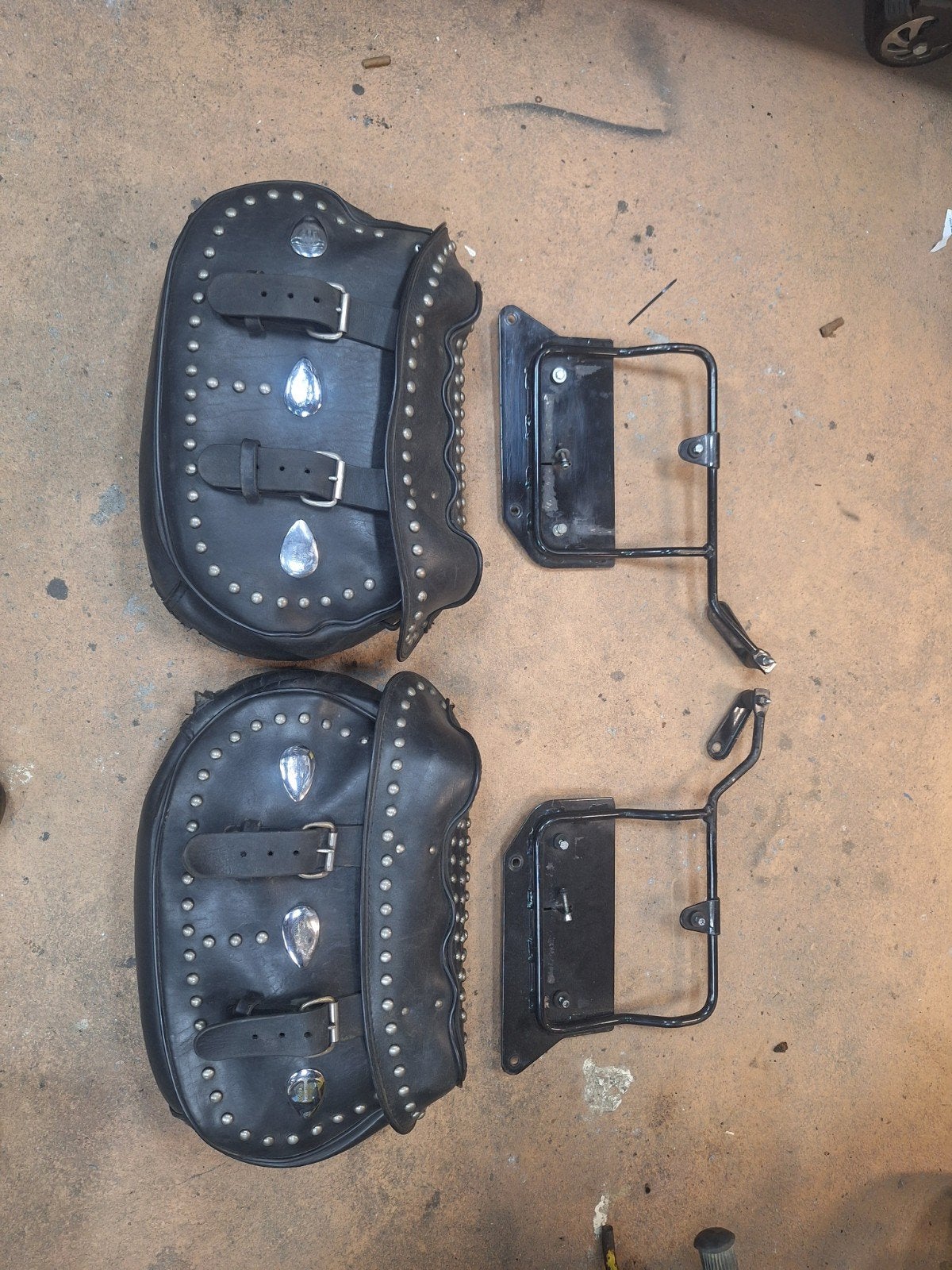 Harley-Davidson Zadeltassen met Bevestigingsbeugels, Ophalen of Verzenden, Gebruikt
