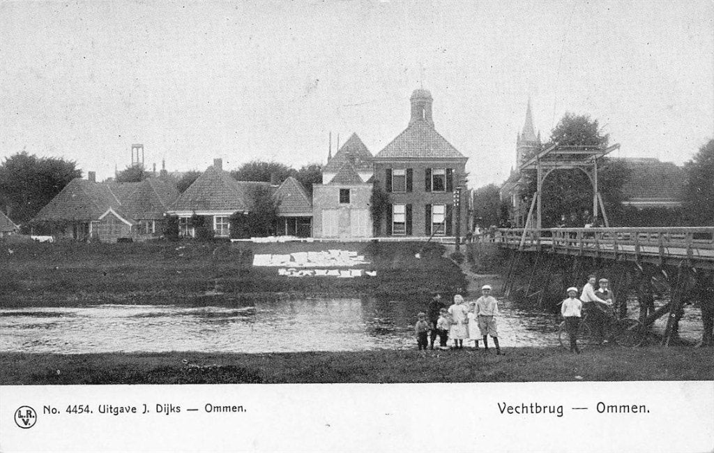 702-112-035 Ommen Vechtbrug, Verzamelen, Ansichtkaarten | Nederland, Verzenden, Voor 1920, Overijssel