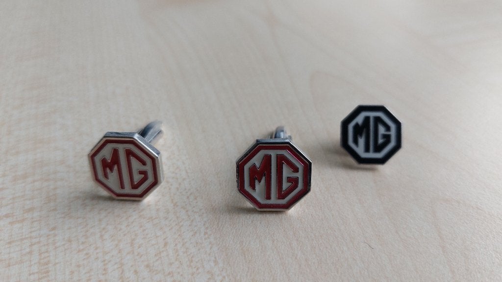 MG Manchetteknoppen + reversspeld, Ophalen of Verzenden, Zo goed als nieuw, MG
