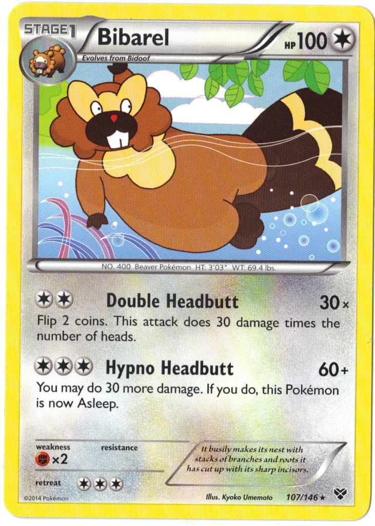 XY,  Bibarel [rare] 107/146, Verzenden, Nieuw, Losse kaart