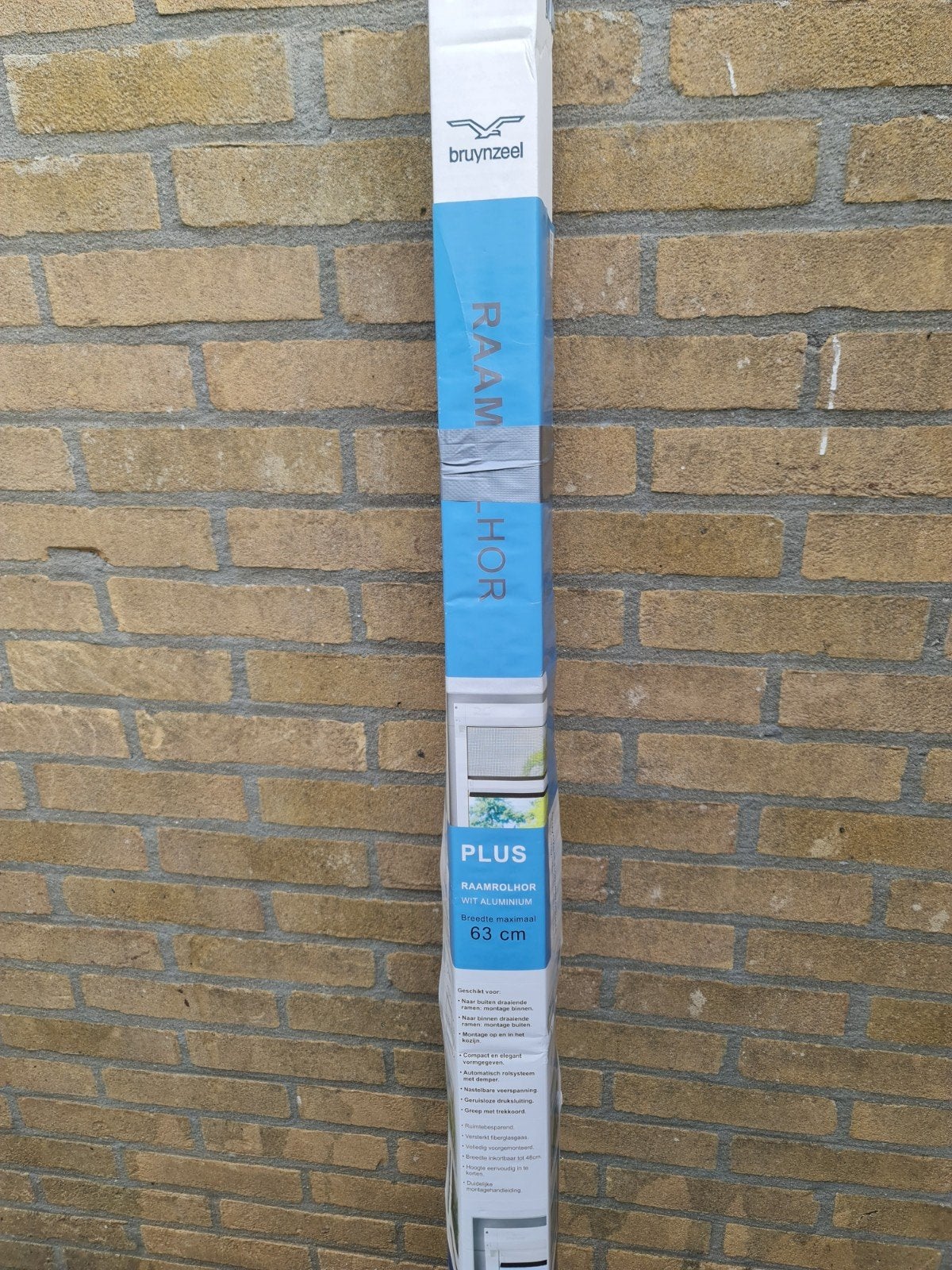 Bruynzeel Raamrolhor Plus Wit Aluminium 63 cm, Ophalen of Verzenden, Nieuw, Minder dan 80 cm