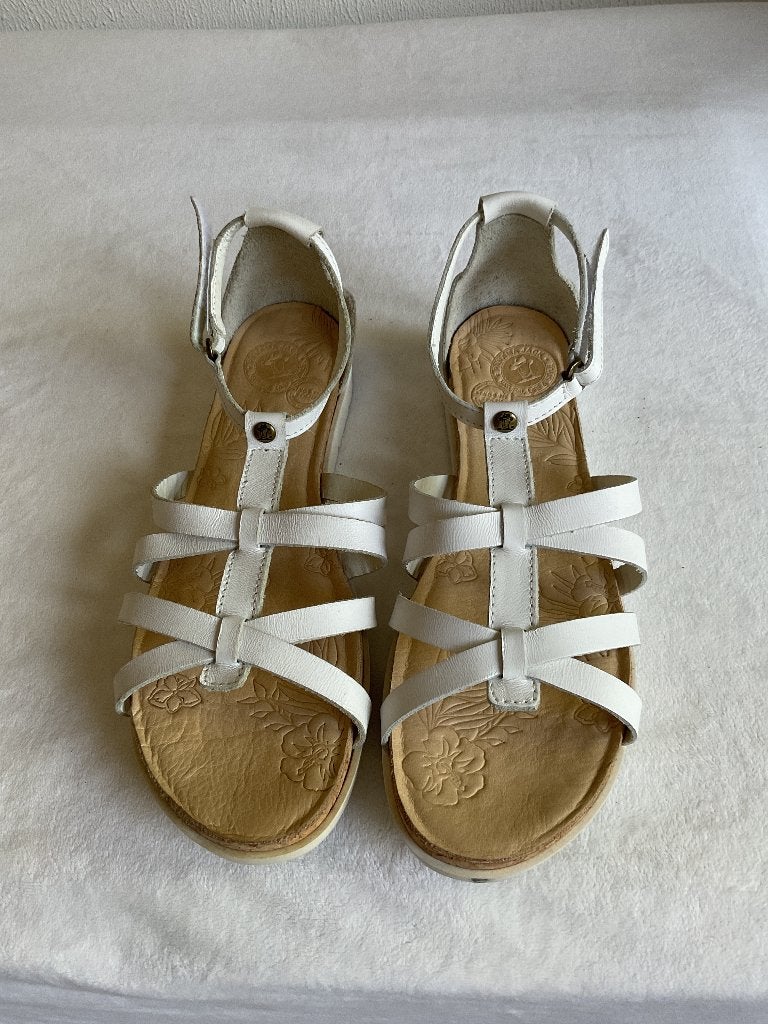 PANAMA JACK-ZGAN-HEERLIJKE OPEN SCHOENEN-WIT-MAAT 41, Wit, Zo goed als nieuw, Panama Jack, Sandalen of Muiltjes