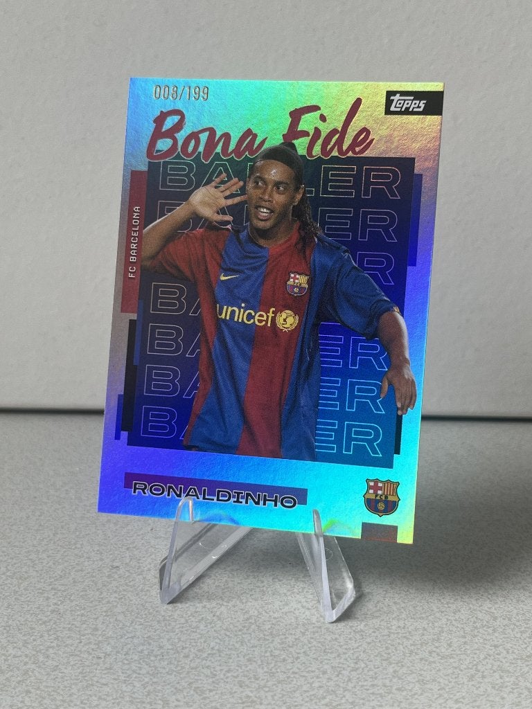Topps Ronaldinho FC Barcelona Bona Fide Baller /199, Verzamelen, Ophalen of Verzenden, Zo goed als nieuw, Buitenlandse clubs, Spelerskaart