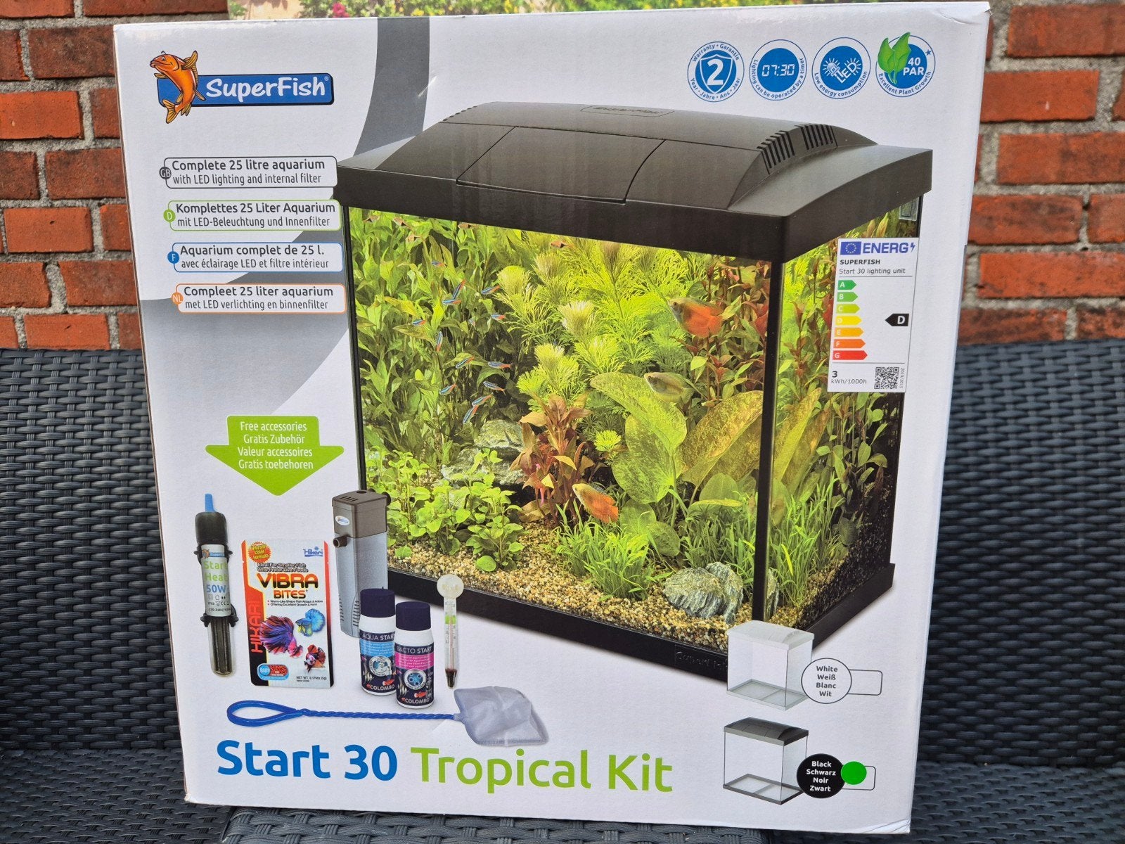 Aquarium 25 liter voor beginners, Dieren en Toebehoren, Ophalen of Verzenden, Leeg aquarium